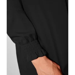 Feestoutfits Dames|Bloes En Tuniek<Blancheporte Effen tuniek met kant en lange mouwen zwart