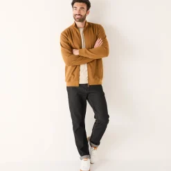Sweater|Trui En Vest<Blancheporte Effen vest met opstaande kraag en rits koper