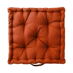 Vloerkussen|Kinderdecoratie<Blancheporte Effen vloerkussen terracotta