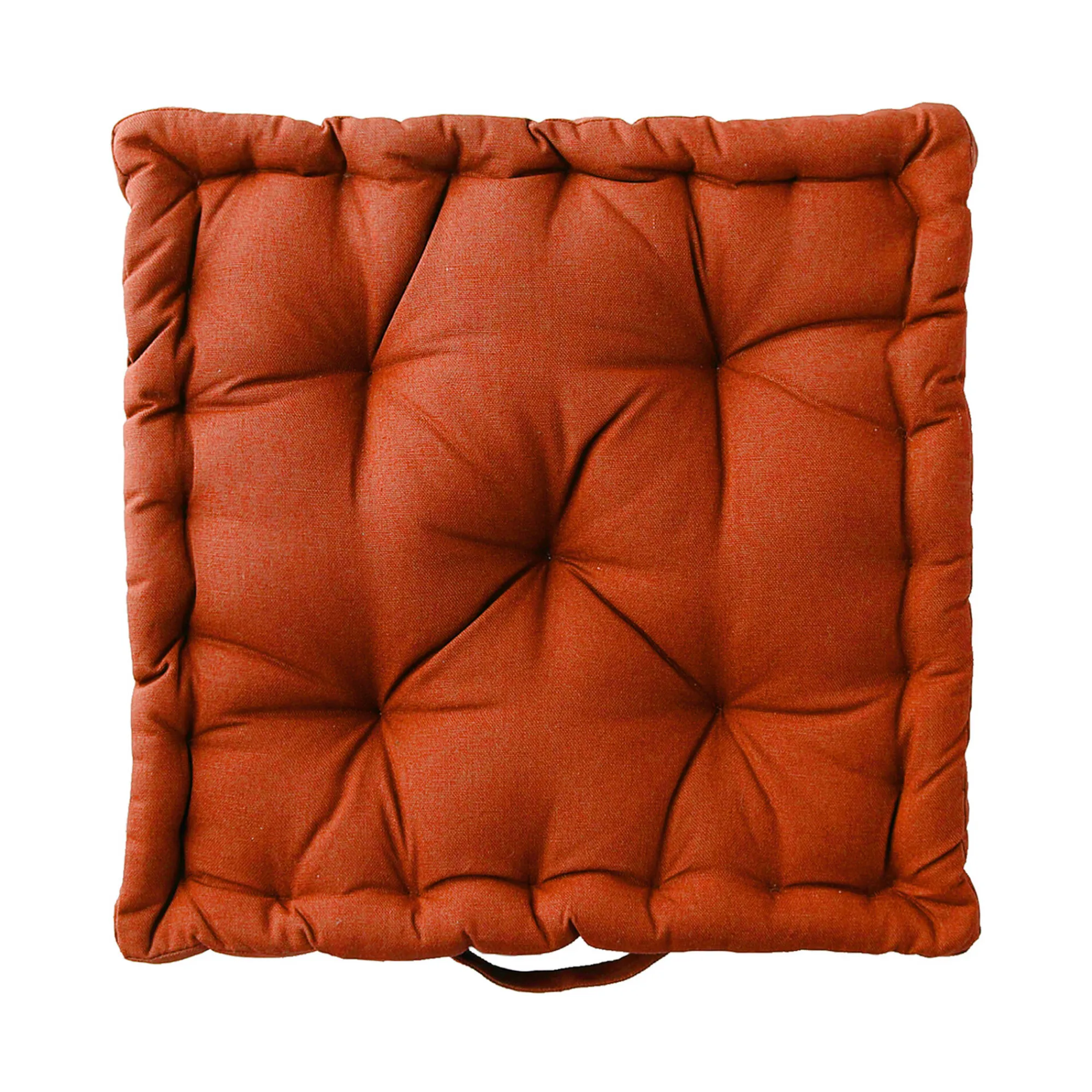 Vloerkussen|Kinderdecoratie<Blancheporte Effen vloerkussen terracotta
