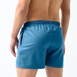 Zwembroek<Blancheporte Effen zwemshorty met contrasterend motief blauw
