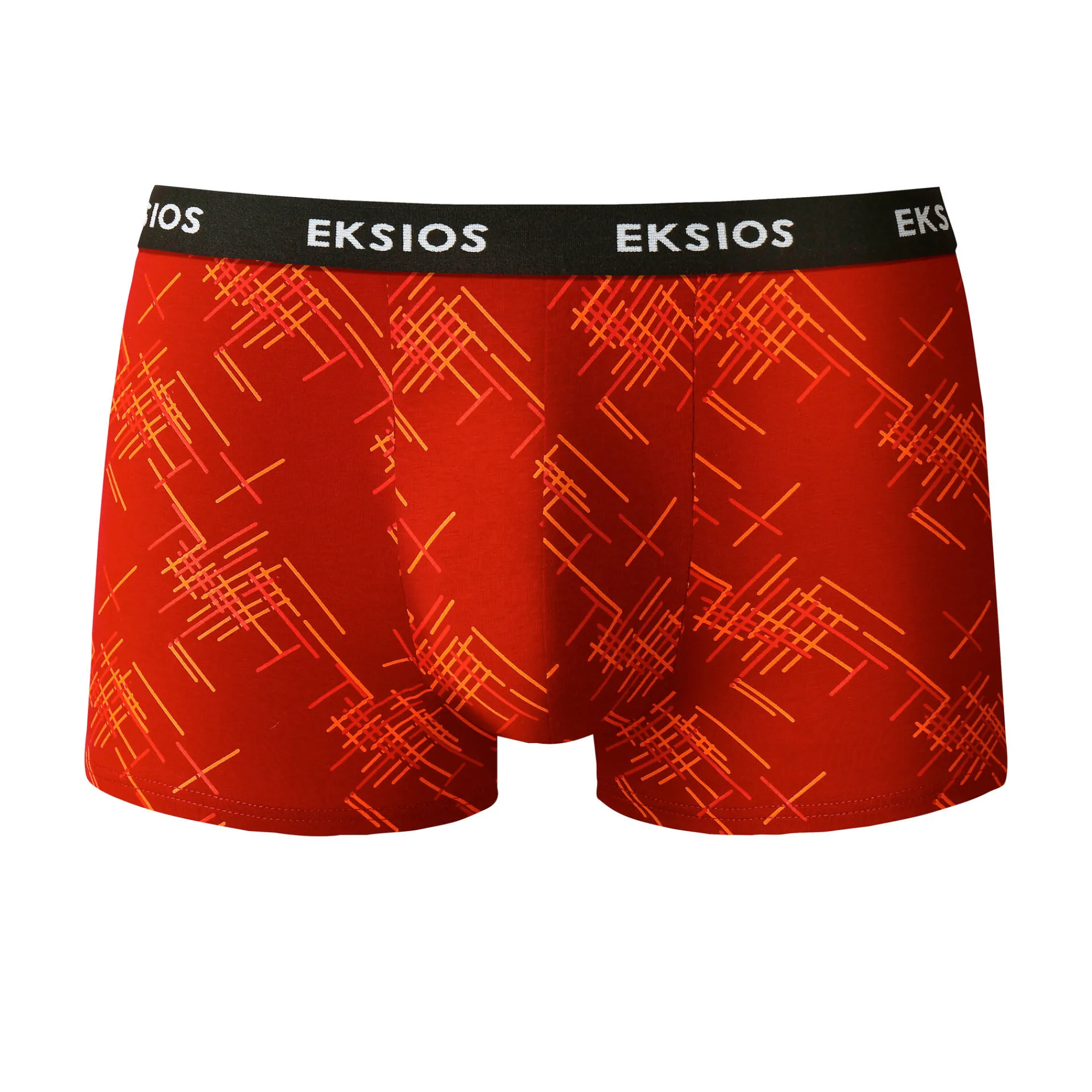 Ondergoed<Blancheporte Elastische fantasieshorty - set van 4 rood + blauw