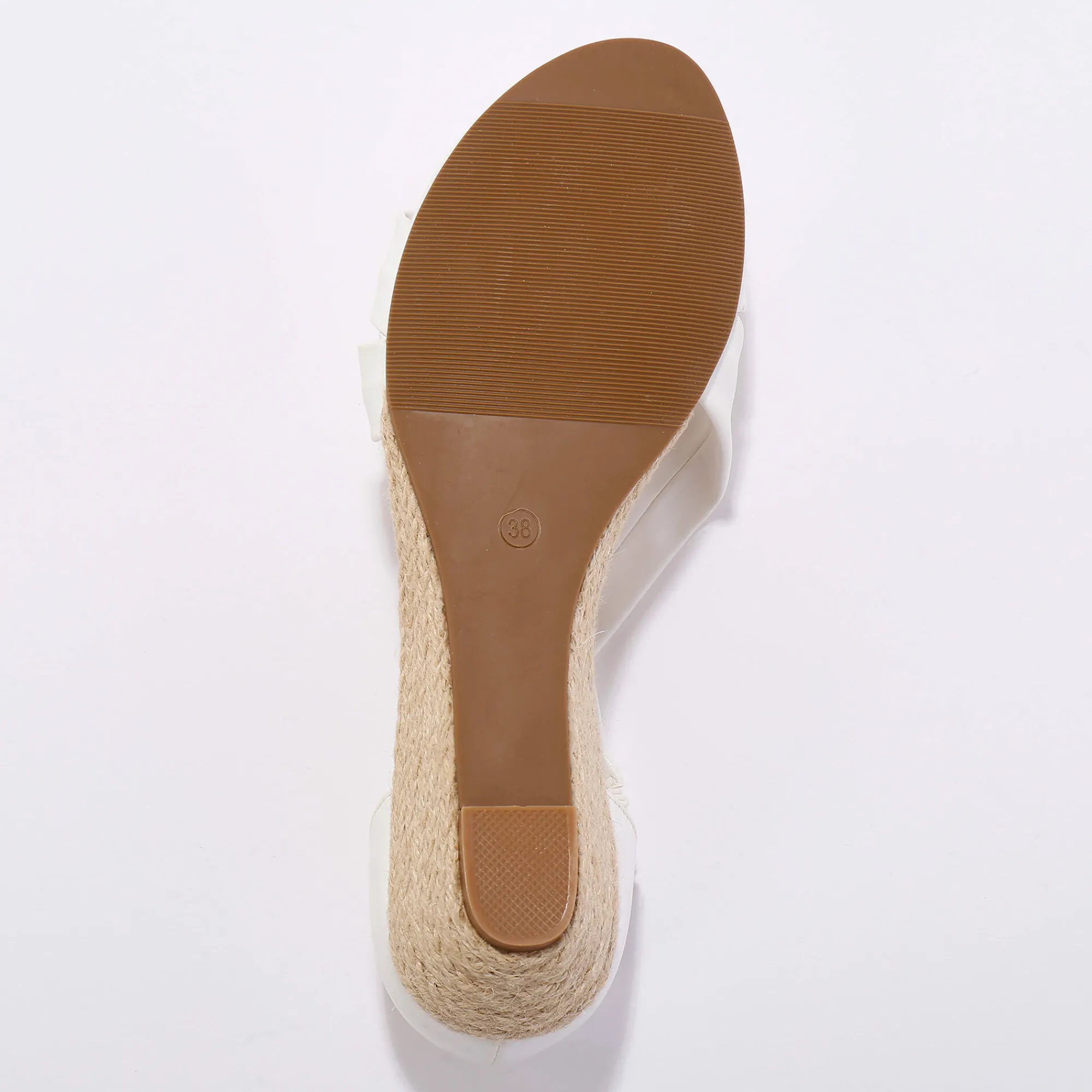 Sandalen En Espadrilles|Schoenen<Blancheporte Elastische sandalen met sleehak, kunststof wit