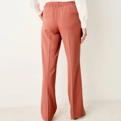Broek<Blancheporte Elegante, rechte broek, effen paprika