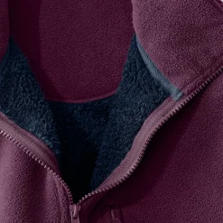 Sweater|Trui En Vest<Blancheporte Extrawarme blouson in fleece pruim / marine