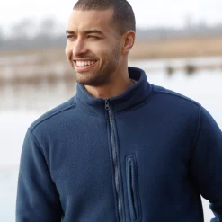Sweater|Trui En Vest<Blancheporte Extrawarme blouson in fleece marine