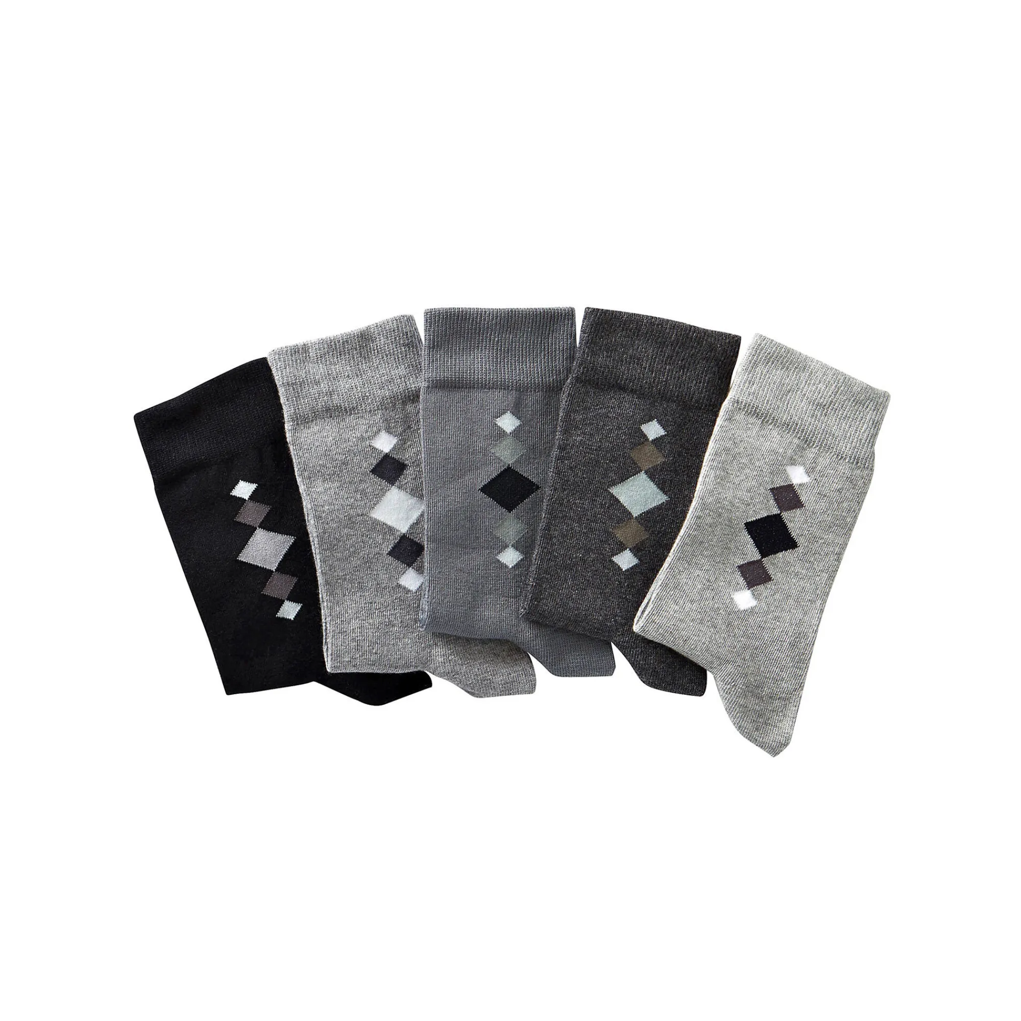 Ondergoed<Blancheporte Fantasie kniekousen - set van 5 paar chiné grijs