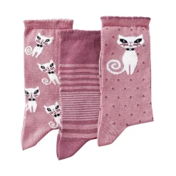 Panty’s, Kniekousen En Sokken<Blancheporte Fantasiesokken - set van 3 paar roze set