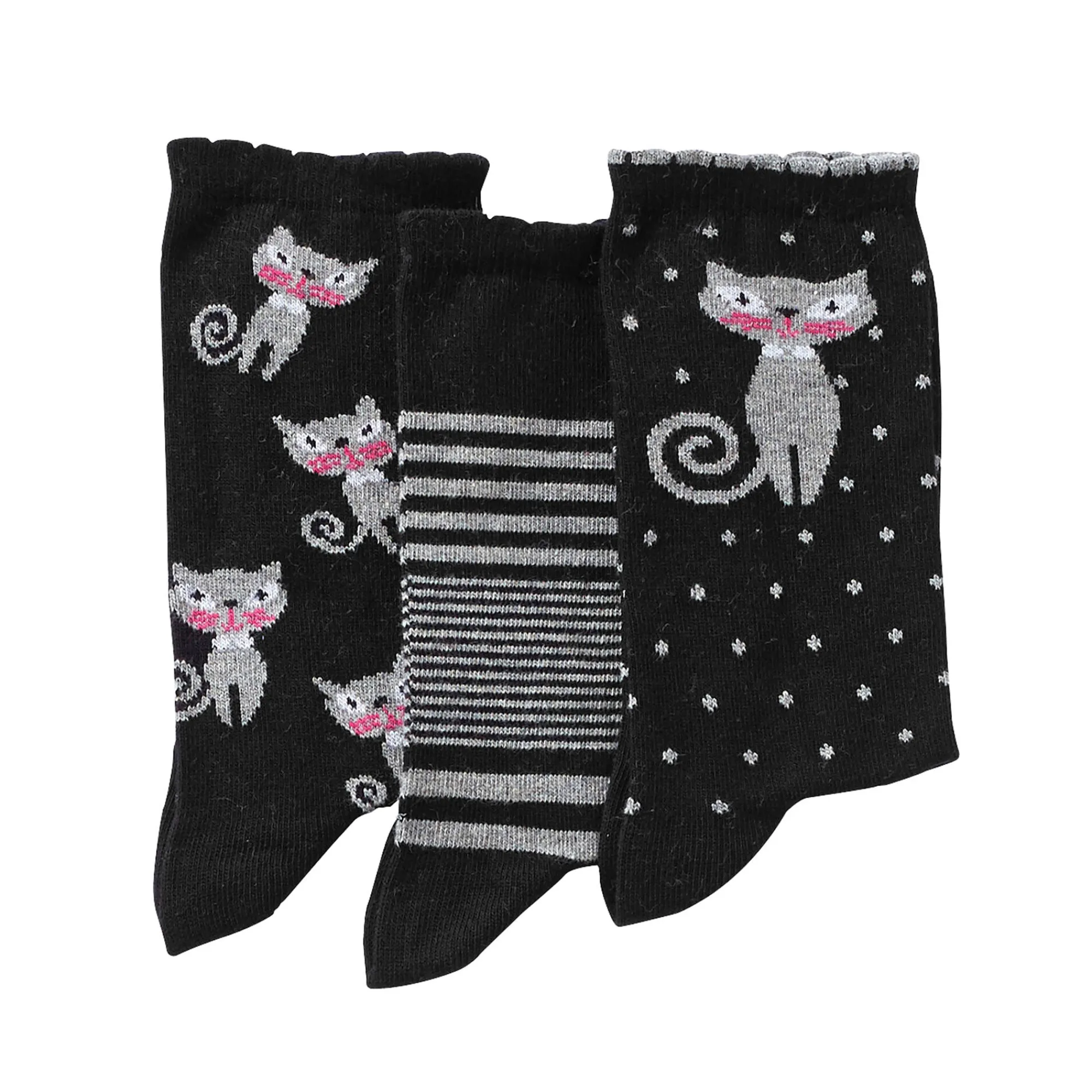 Panty’s, Kniekousen En Sokken<Blancheporte Fantasiesokken - set van 3 paar zwarte set