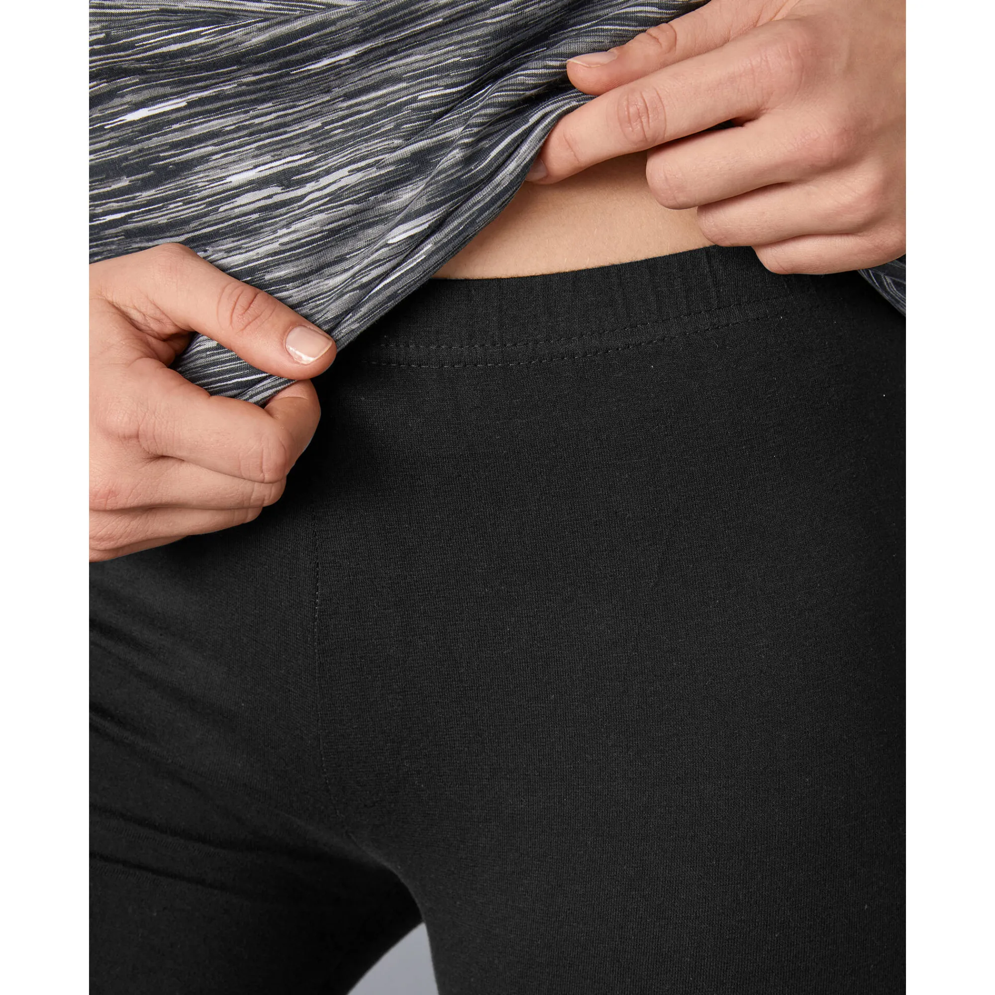 Legging|Broek<Blancheporte Fietsbroek in biokatoen zwart