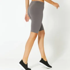 Legging|Broek<Blancheporte Fietsbroek in biokatoen antraciet