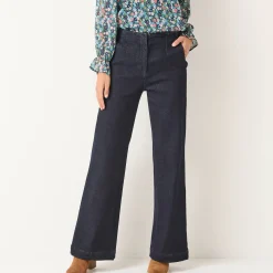 Jeans|Broek<Blancheporte Flare jeans, hoge taille dark blue