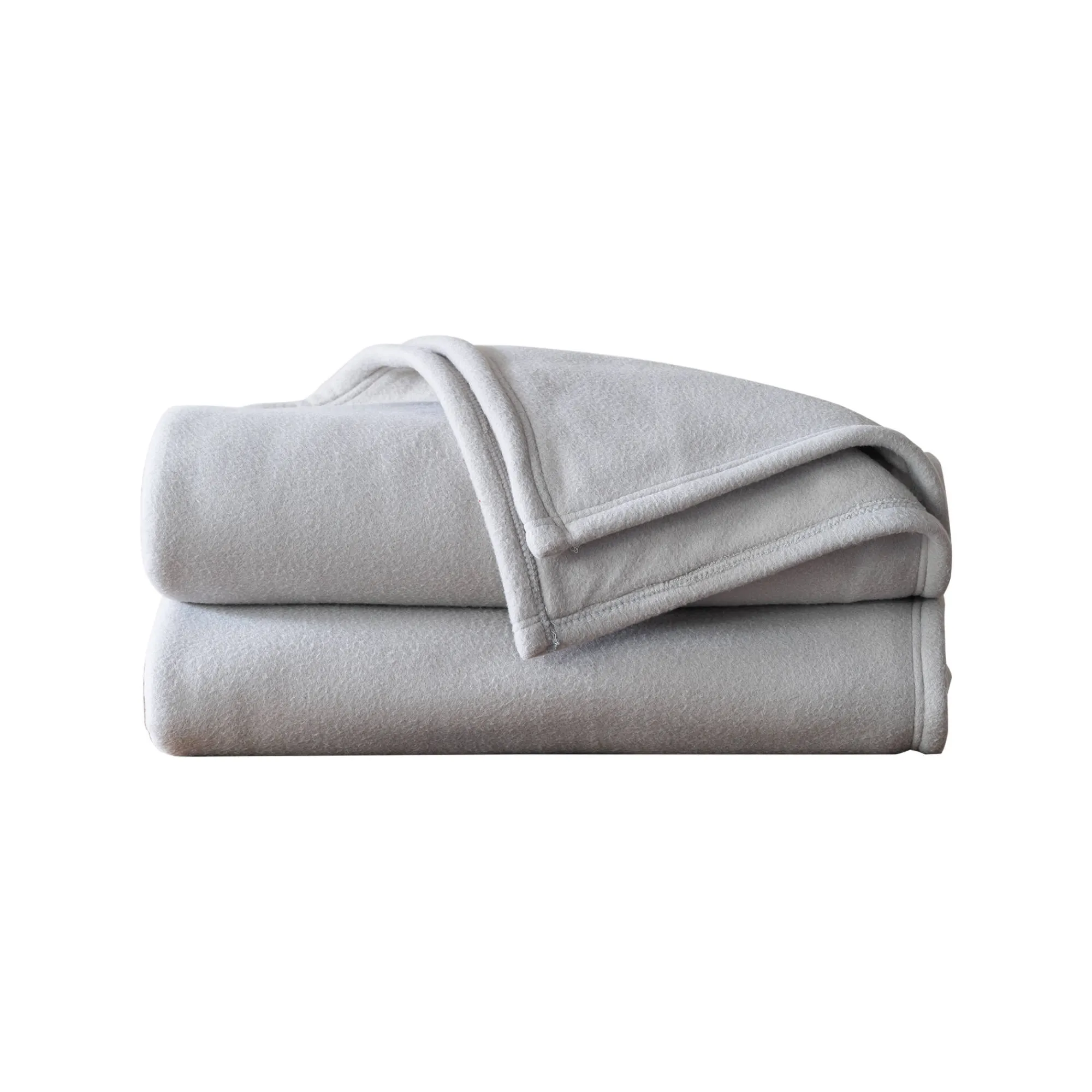 Deken<Blancheporte Fleece deken 300g/m2, voor de beste prijs lichtgrijs