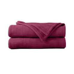 Deken<Blancheporte Fleece deken 300g/m2, voor de beste prijs pruim