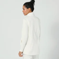 Trui En Vest<Blancheporte Fleece jasje met rits, zonder mouwen ecru