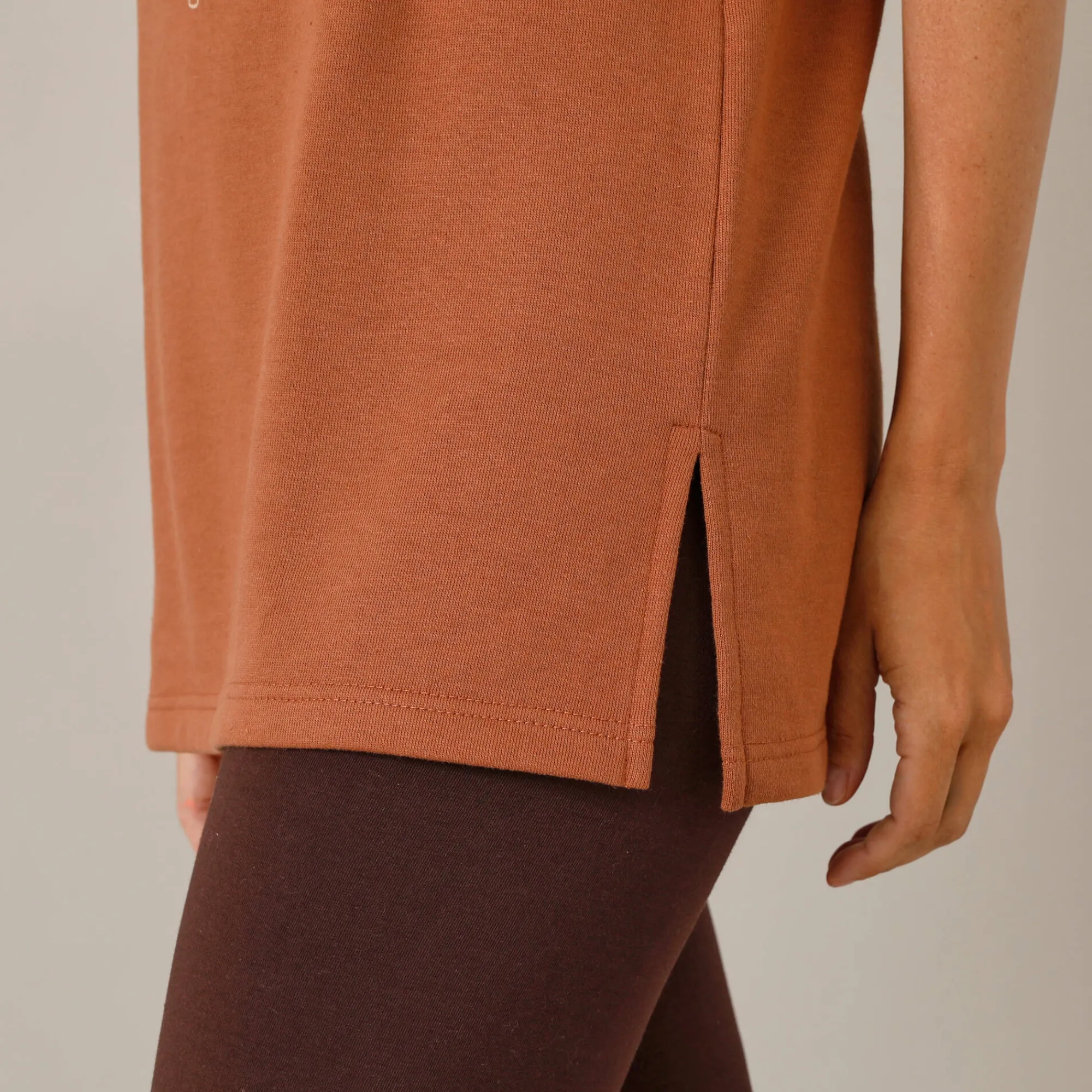 Pyjama<Blancheporte Fleece pyjamabroek met bloemenprint hazelnootbruin / chocolade