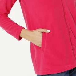 Trui En Vest<Blancheporte Fleecejasje met rits en lange mouwen framboos
