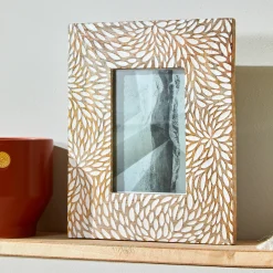 Decoratieartikel<Blancheporte Fotolijst in mangohout naturel hout