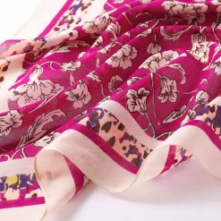 Accessoires En Juwelen<Blancheporte Foulard in katoen met Indische print pruim