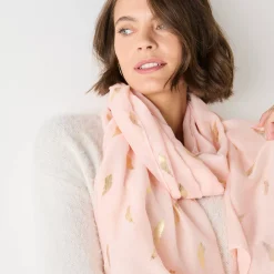 Sieraden En Feestaccessoires|Accessoires En Juwelen<Blancheporte Foulard met pluimmotief roze