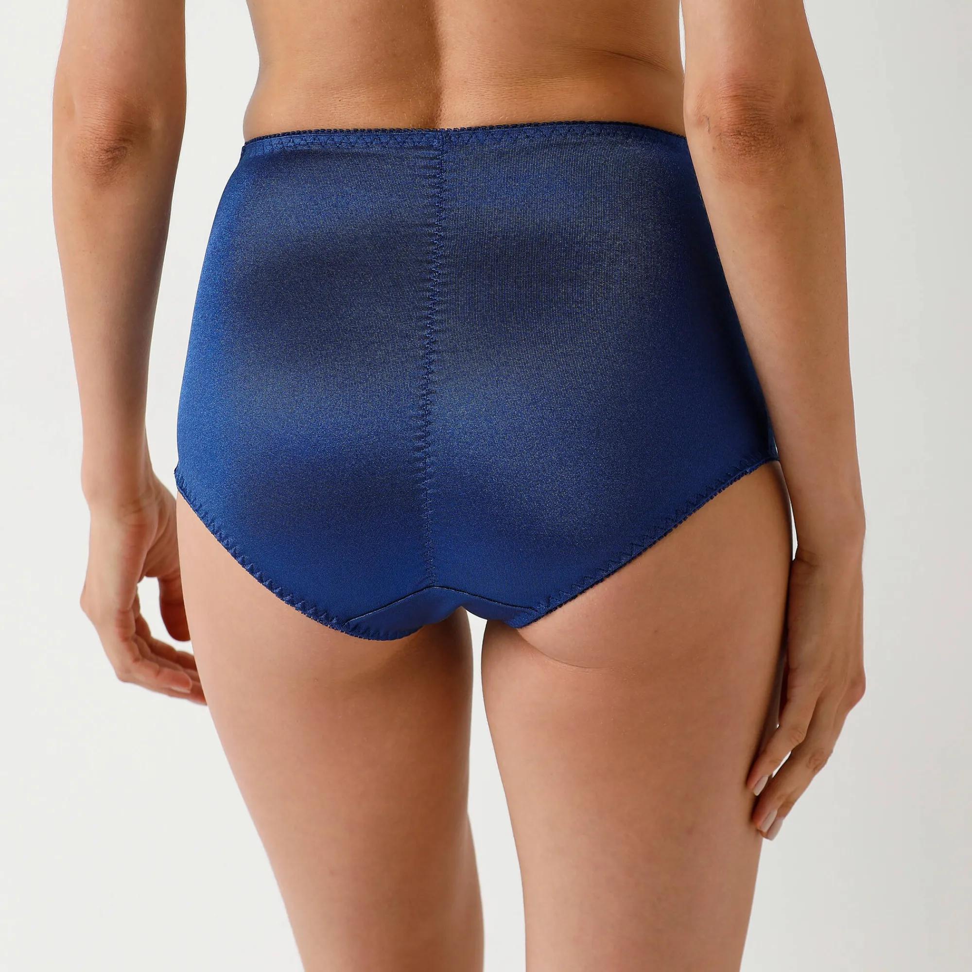 Slip En Shorty<Confidence Lingerie Gaineslip in glanstricot en kant Avila - set van 2 marine + rood