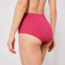 Slip En Shorty<Confidence Lingerie Gaineslip in microvezel en geborduurde tule Caminata kersenrood