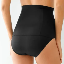 Slip En Shorty<Blancheporte Gaineslip met taillegordel en afslankende kant zwart