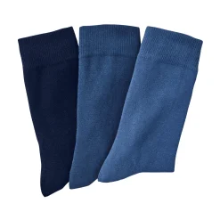 Ondergoed<Blancheporte Geassorteerde sokken - set van 3 paar blauw