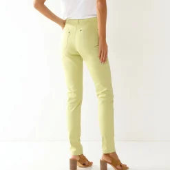 Broek<Blancheporte Gekleurde smalle jeans anijs