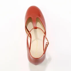 Feestelijke Schoenen|Pumps<Blancheporte Gelakte saloméschoenen met hak paprika