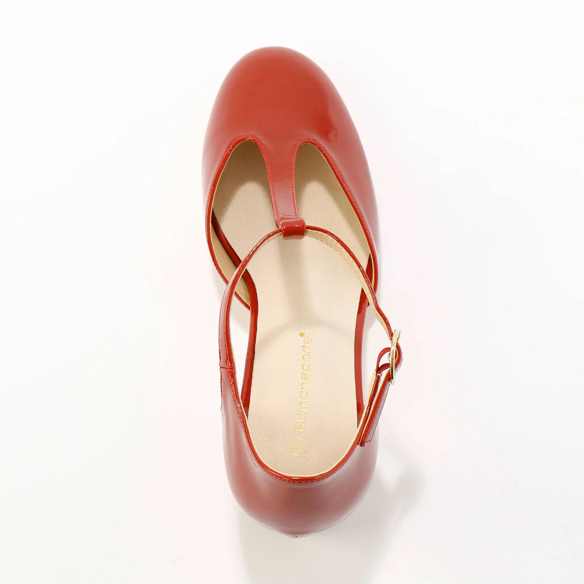 Feestelijke Schoenen|Pumps<Blancheporte Gelakte saloméschoenen met hak paprika