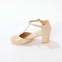 Pumps|Schoenen<Blancheporte Gelakte saloméschoenen met hak cr&egrave;me