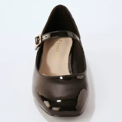 Ballerina's|Schoenen<Blancheporte Gelakte schoenen met riempje en hak zwart