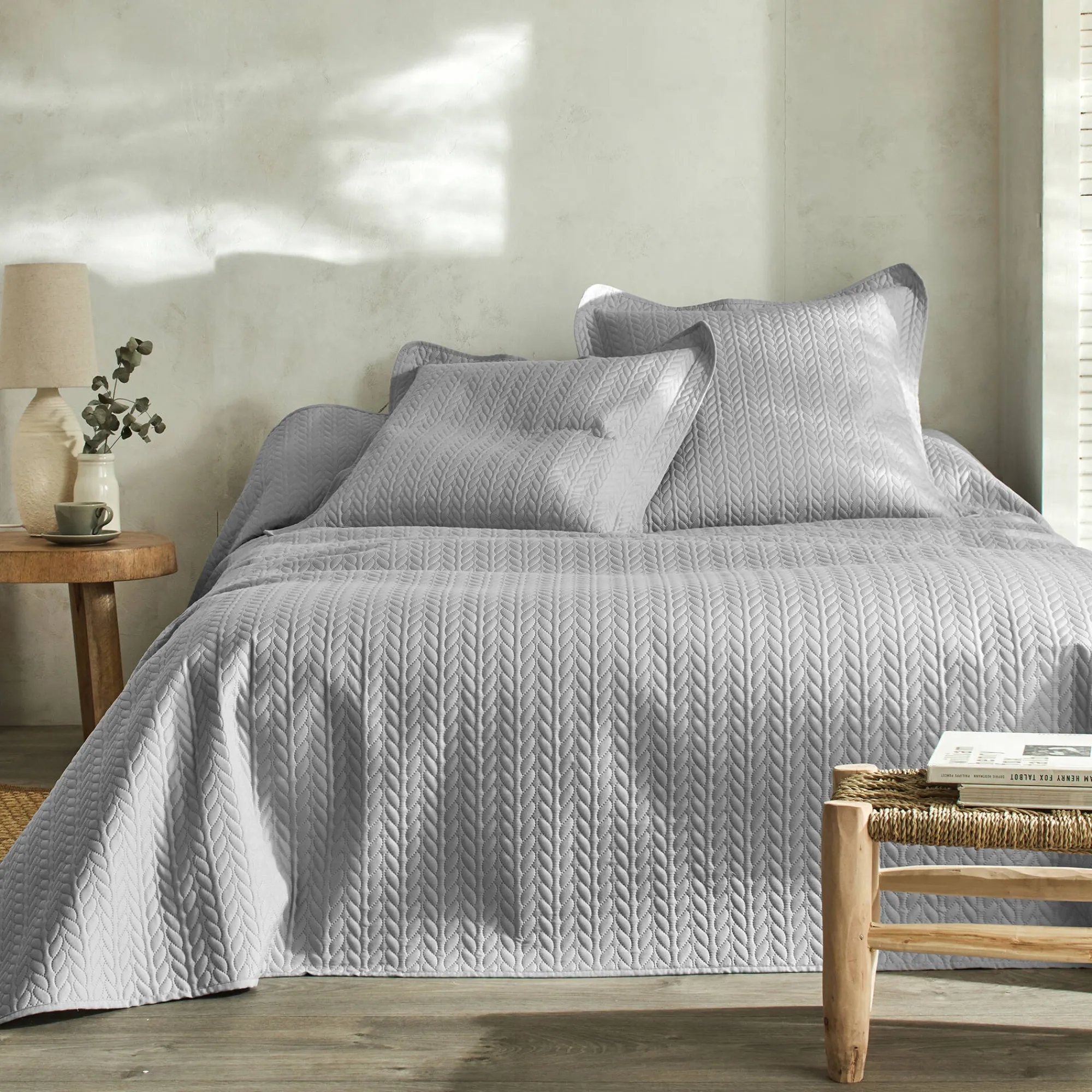 Deken En Bedsprei|Deken, Boutis En Bedsprei<Blancheporte Gematelasseerde bedsprei parelgrijs