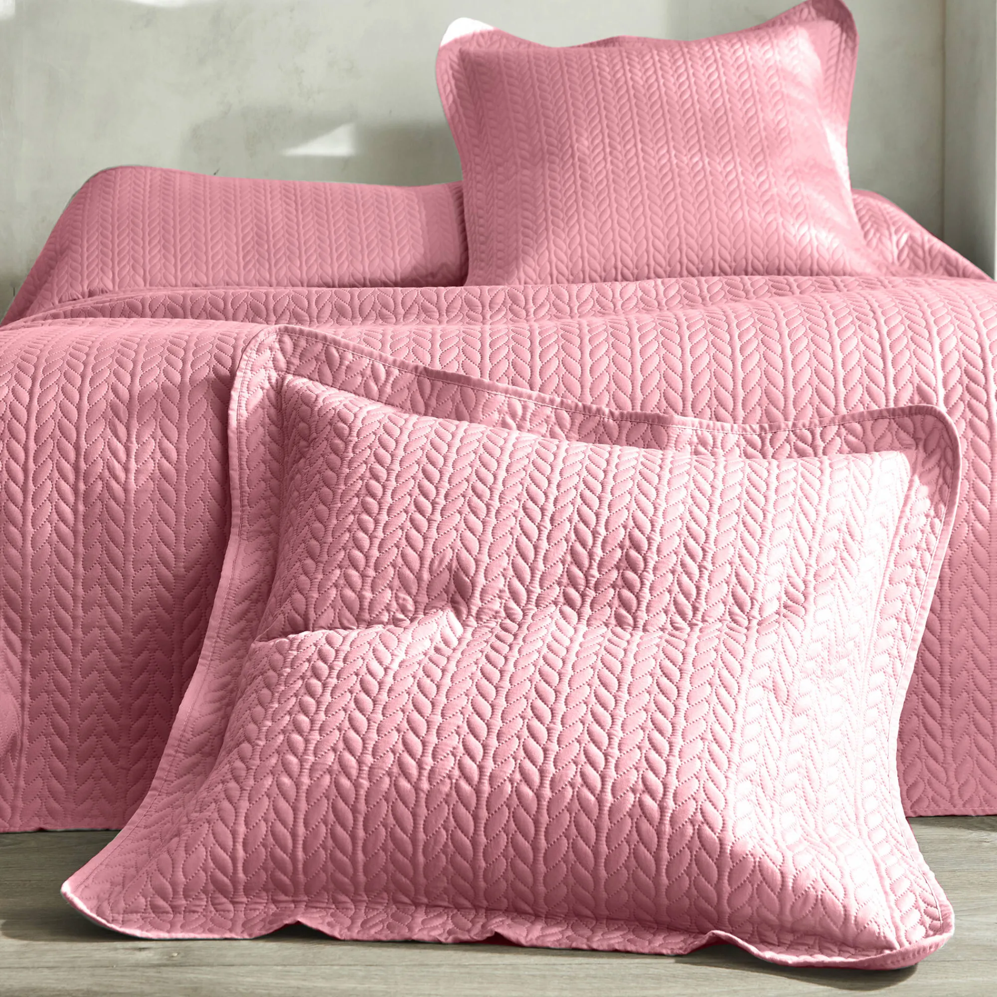 Deken En Bedsprei|Deken, Boutis En Bedsprei<Blancheporte Gematelasseerde bedsprei rozenhout