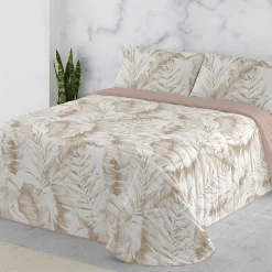 Deken En Bedsprei|Deken, Boutis En Bedsprei<Blancheporte Gematelasseerde bedsprei met verenprint beige