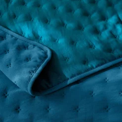 Deken En Bedsprei|Deken, Boutis En Bedsprei<Blancheporte Gematelasseerde deken - microvezel pauwblauw