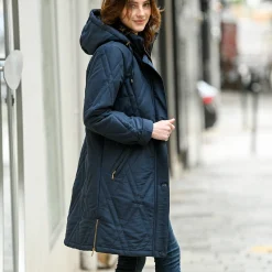 Parka En Donsjas<Blancheporte Gematelasseerde parka in microvezel marine