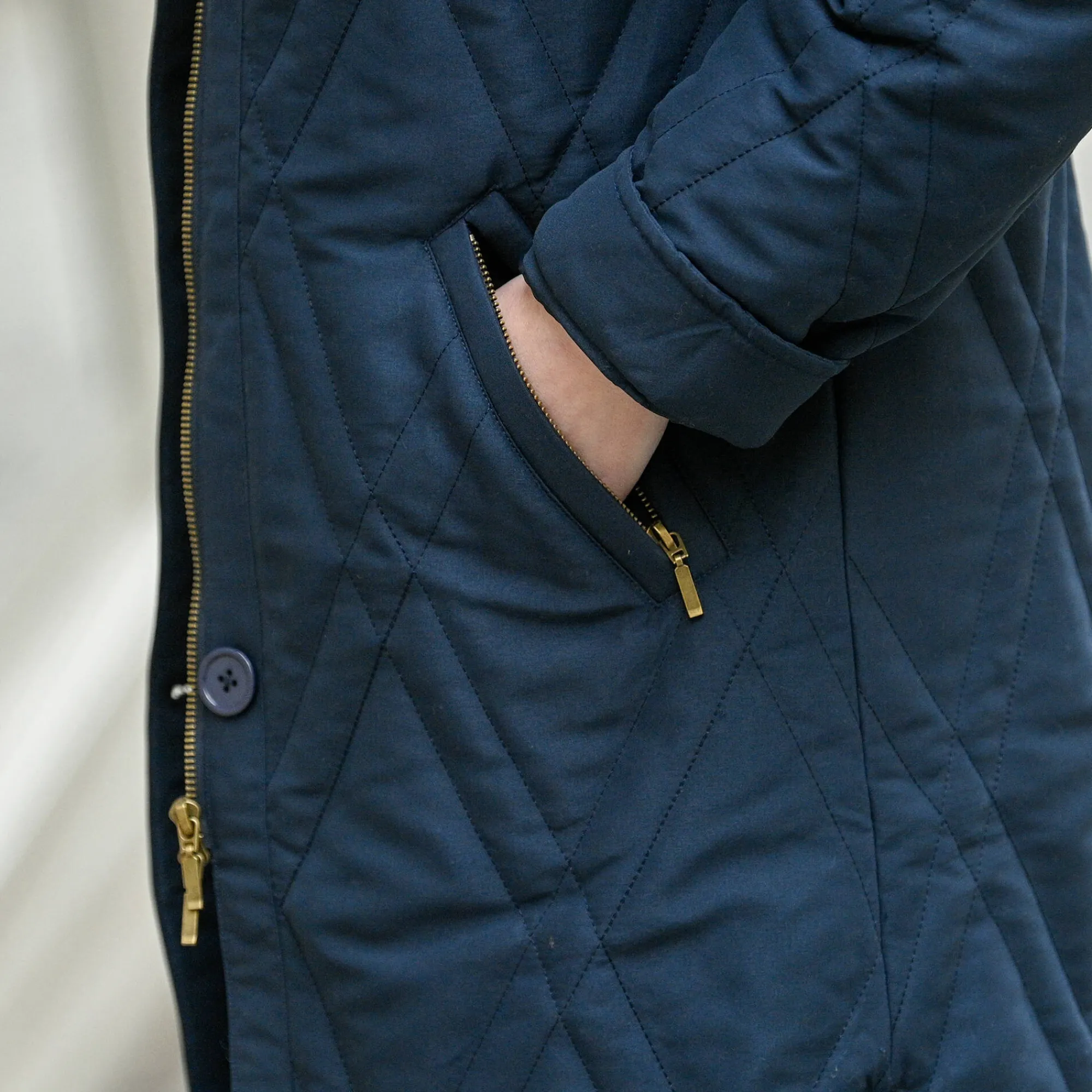 Parka En Donsjas<Blancheporte Gematelasseerde parka in microvezel marine