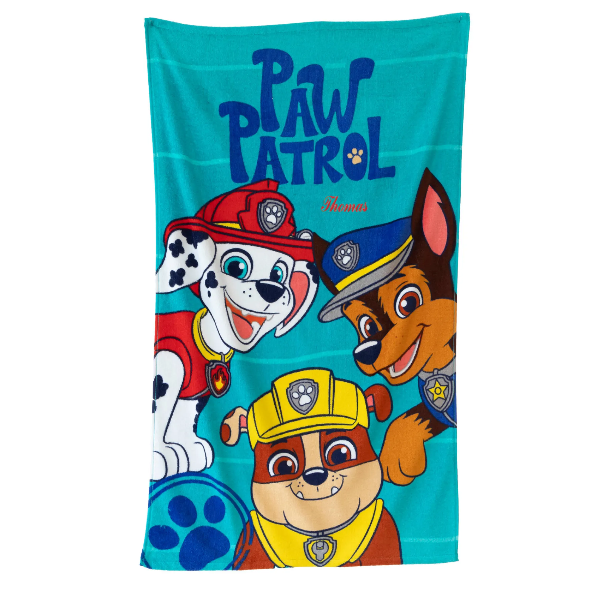Strandlaken|Handdoek En Badlaken Kids<Patpatrouille Gepersonaliseerd kinderbadlaken Paw Patrol®, katoenen badstof en velours - 320g/m2 blauw