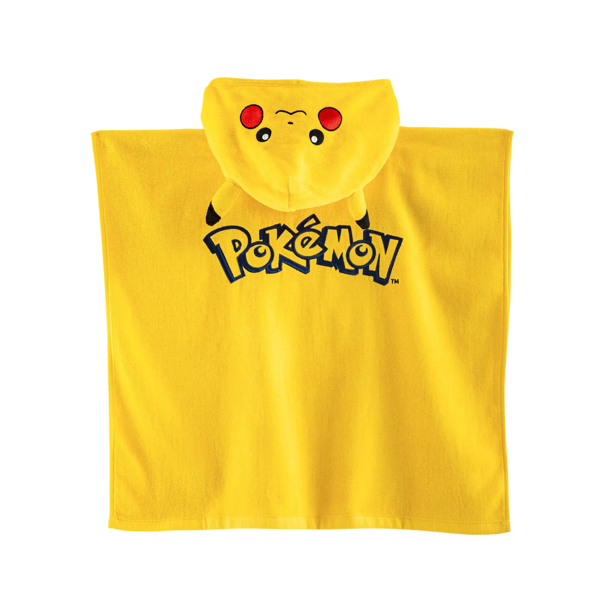 Badjas|Handdoek En Badlaken Kids<Pokemon Gepersonaliseerde kinderbadponcho Pokémon®, katoenen badstof en velours - 280g/m2 geel