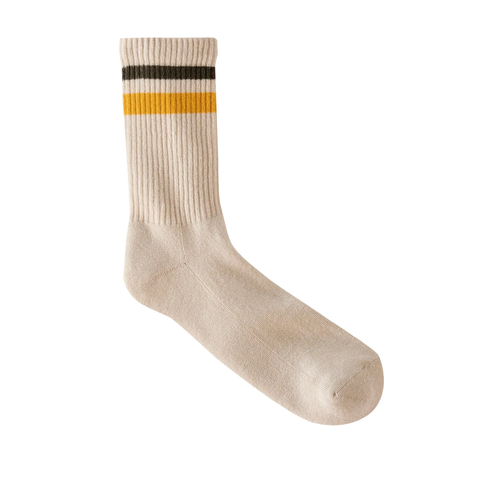 Ondergoed<Blancheporte Geribbelde sokken - set van 3 paar kaki