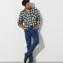 T-Shirt, Hemd En Polo<Blancheporte Geruit hemd in flanel - set van 3 bruin + wit + rood