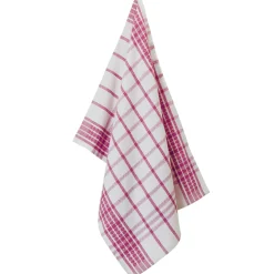 Droogdoek En Handdoek<Blancheporte Geruite droogdoeken in halflinnen - set van 6 of 12 blauw + rood + groen