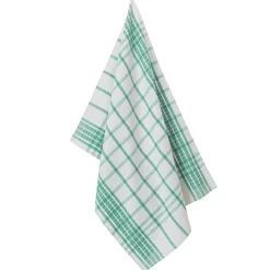 Droogdoek En Handdoek<Blancheporte Geruite droogdoeken in halflinnen - set van 6 of 12 blauw + rood + groen