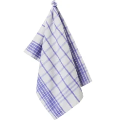 Droogdoek En Handdoek<Blancheporte Geruite droogdoeken in halflinnen - set van 6 of 12 blauw + rood + groen