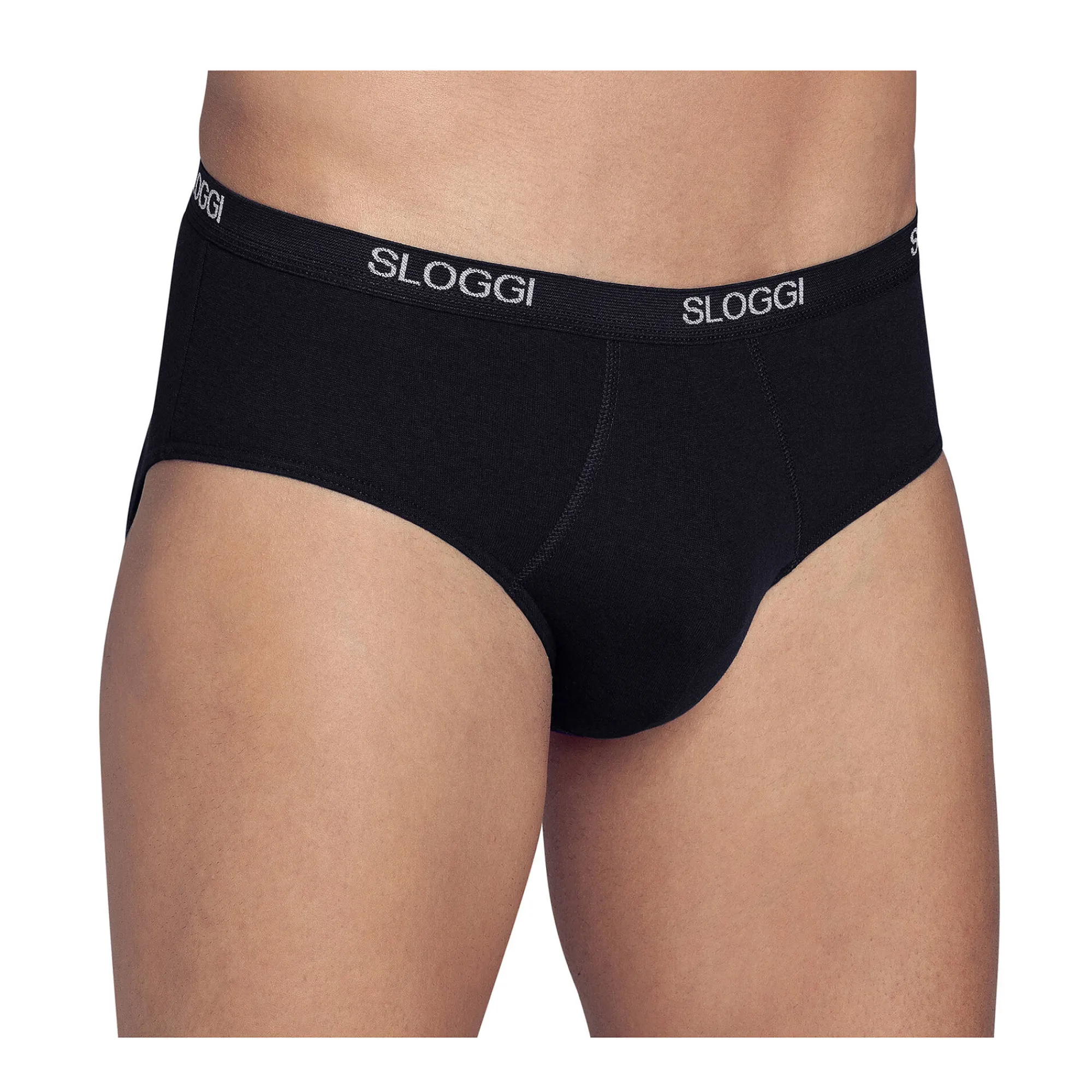 Ondergoed<Sloggi Gesloten slip in midimodel zwart
