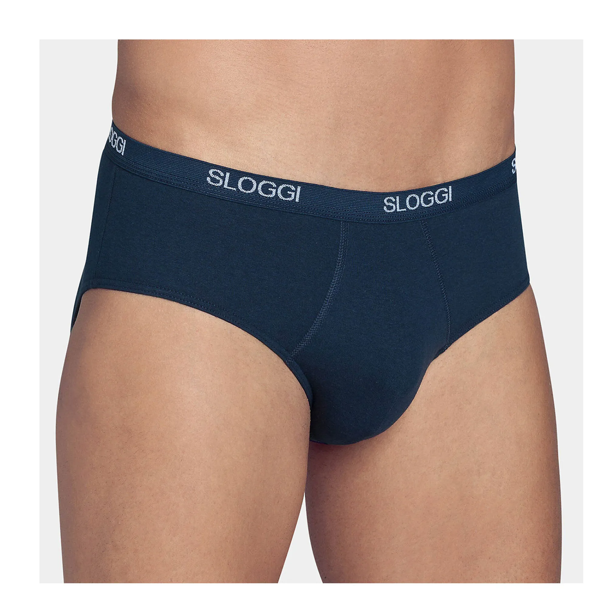 Ondergoed<Sloggi Gesloten slip in midimodel marine