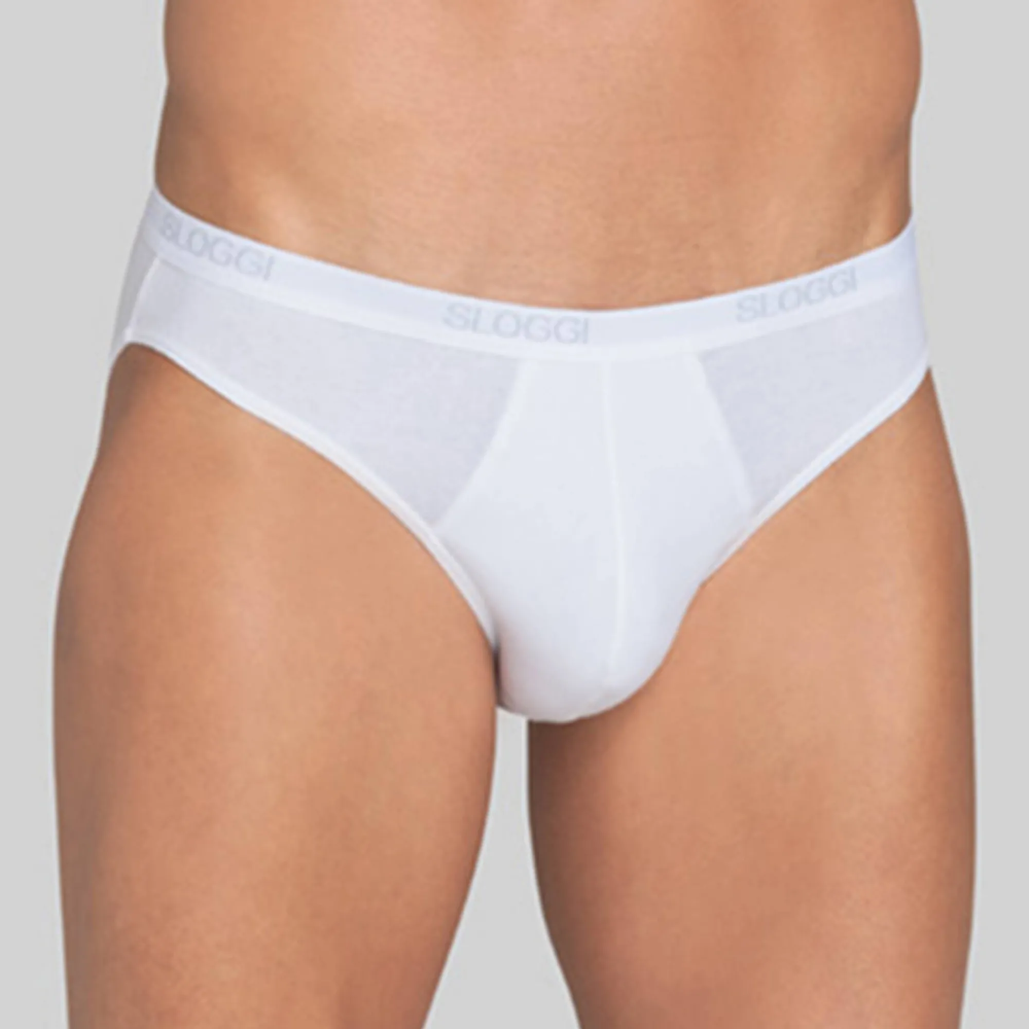 Ondergoed<Sloggi Gesloten slip in minimodel wit