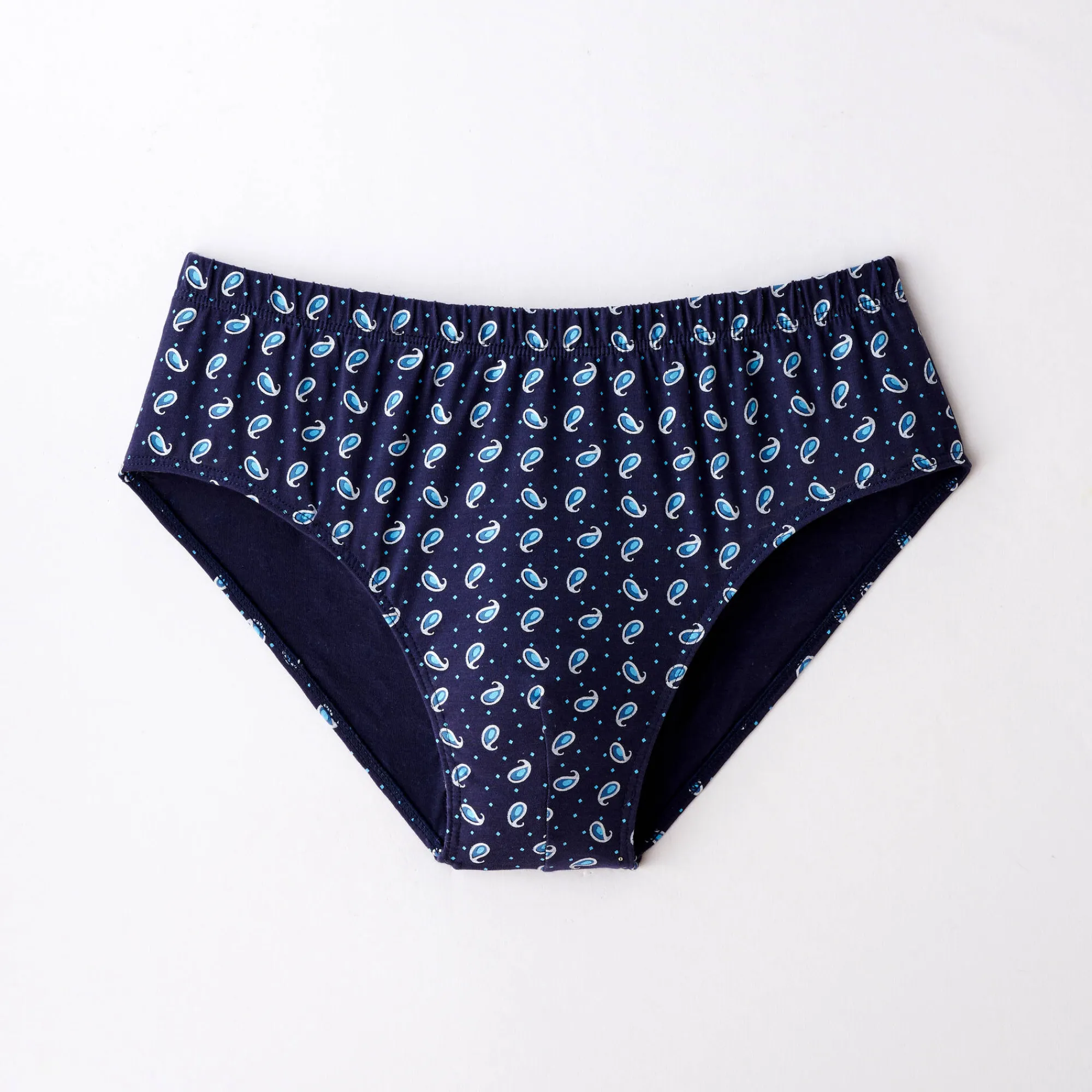 Ondergoed<Blancheporte Gesloten slip met comforttaille - set van 6 blauw